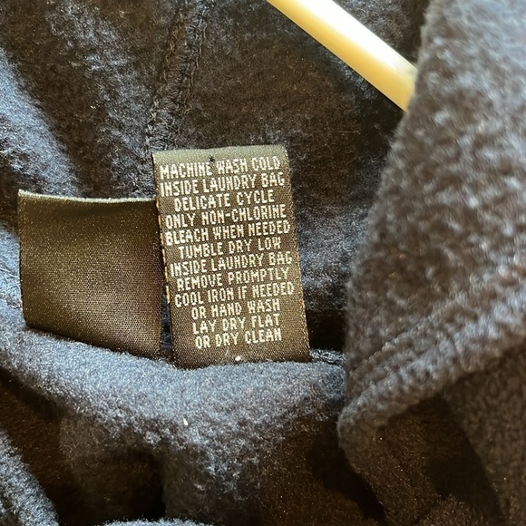 Women’s Navy Blue Fringed Hooded Cape/Poncho - Picture 5 of 5